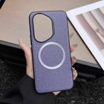 For Honor 400 Pro Global 160.8mm CD Magsafe Magnetic Cloth Texture Phone Case(Purple)