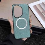 For Honor 400 Pro Global 160.8mm CD Magsafe Magnetic Cloth Texture Phone Case(Light Green)