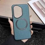 For Honor 400 Pro Global 160.8mm CD Magsafe Magnetic Cloth Texture Phone Case(Dark Green)