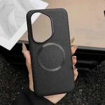 For Honor 400 Pro Global 160.8mm CD Magsafe Magnetic Litchi Texture Phone Case(Black)