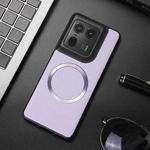 For Motorola Moto X50 Ultra CD Magsafe Magnetic Litchi Texture Phone Case(Purple)