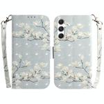 For Samsung Galaxy S25 5G 3D Colored Horizontal Flip Leather Phone Case(Magnolia)