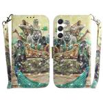 For Samsung Galaxy S25+ 5G 3D Colored Horizontal Flip Leather Phone Case(Zoo)