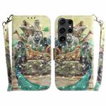 For Samsung Galaxy S25 Ultra 5G 3D Colored Horizontal Flip Leather Phone Case(Zoo)