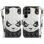 For Samsung Galaxy S25 Ultra 5G 3D Colored Horizontal Flip Leather Phone Case(Angry Bear)