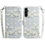 For Samsung Galaxy S25 FE 5G 3D Colored Horizontal Flip Leather Phone Case(Magnolia)