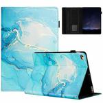 For iPad Air / Air 2 / 9.7 2018 Marble Litchi Leather Smart Tablet Case(Green)
