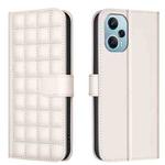 For Xiaomi Poco F5 5G Square Texture Leather Phone Case(Beige)