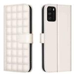 For Xiaomi Poco M3 Pro / Redmi Note 10 5G Square Texture Leather Phone Case(Beige)