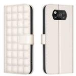 For Xiaomi Poco X3 / X3 NFC Square Texture Leather Phone Case(Beige)