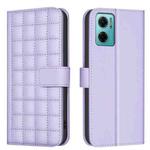 For Redmi 10 5G / Note 11E Square Texture Leather Phone Case(Purple)