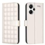 For Redmi Note 13 Pro+ 5G Square Texture Leather Phone Case(Beige)