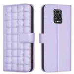 For Redmi Note 9 Pro Max / 9 Pro / 9S Square Texture Leather Phone Case(Purple)