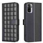 For Redmi Note 10 4G / Note 10S Square Texture Leather Phone Case(Black)