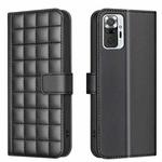 For Redmi Note 10 Pro / Note 10 Pro Max Square Texture Leather Phone Case(Black)