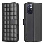 For Redmi Note 12S Global Square Texture Leather Phone Case(Black)