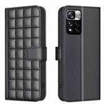 For Redmi Note 11 Pro 5G / 4G Global Square Texture Leather Phone Case(Black)