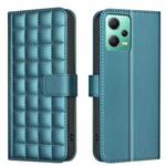 For Redmi Note 12 5G Global / Xiaomi Poco X5 Square Texture Leather Phone Case(Green)