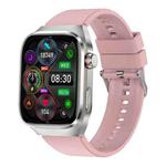 TK16 2.04 inch LCD Screen Silicone Strap Smart Watch Supports Health Monitoring(Pink)