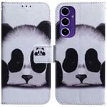 For Samsung Galaxy S24 FE 5G Coloured Drawing Flip Leather Phone Case(Panda)