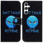 For Samsung Galaxy S25+ 5G Coloured Drawing Flip Leather Phone Case(Anger)