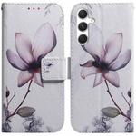 For Samsung Galaxy S25+ 5G Coloured Drawing Flip Leather Phone Case(Magnolia)