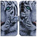 For Samsung Galaxy S25 FE 5G Coloured Drawing Flip Leather Phone Case(Tiger)