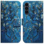 For Samsung Galaxy S25 FE 5G Coloured Drawing Flip Leather Phone Case(Apricot)