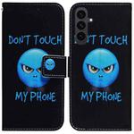 For Samsung Galaxy S25 FE 5G Coloured Drawing Flip Leather Phone Case(Anger)