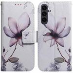 For Samsung Galaxy S25 FE 5G Coloured Drawing Flip Leather Phone Case(Magnolia)