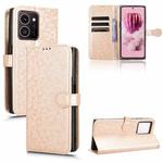 For HMD Skyline 5G Honeycomb Dot Texture Leather Phone Case(Gold)