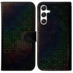 For Samsung Galaxy S25 5G Colorful Magnetic Buckle Leather Phone Case(Black)