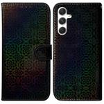 For Samsung Galaxy S25+ 5G Colorful Magnetic Buckle Leather Phone Case(Black)