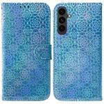 For Samsung Galaxy S25 FE 5G Colorful Magnetic Buckle Leather Phone Case(Blue)