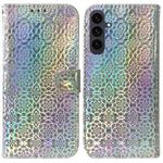 For Samsung Galaxy S25 FE 5G Colorful Magnetic Buckle Leather Phone Case(Silver)
