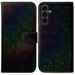 For Samsung Galaxy S25 FE 5G Colorful Magnetic Buckle Leather Phone Case(Black)