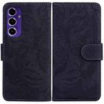 For Samsung Galaxy S24 FE 5G Tiger Embossing Pattern Flip Leather Phone Case(Black)