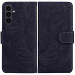 For Samsung Galaxy S25 FE 5G Tiger Embossing Pattern Flip Leather Phone Case(Black)