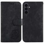 For Samsung Galaxy S25 FE 5G Little Tiger Embossed Leather Phone Case(Black)