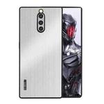 For ZTE nubia Red Magic 8 Pro / 8 Pro+ PC Hybrid Aluminum Alloy Brushed Shockproof Phone Case(Silver)