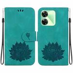 For Realme C61 / C63 / Note 60 Lotus Embossed Leather Phone Case(Green)