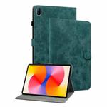 For Huawei MatePad SE 11 2024 Tiger Pattern Flip Leather Tablet Case(Dark Green)