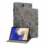 For Samsung Galaxy Tab S4 10.5 SM-T830 Tiger Pattern Flip Leather Tablet Case(Grey)