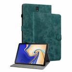 For Samsung Galaxy Tab S4 10.5 SM-T830 Tiger Pattern Flip Leather Tablet Case(Dark Green)