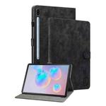 For Samsung Galaxy Tab S6 SM-T860/T865  Tiger Pattern Flip Leather Tablet Case, without Pen(Black)