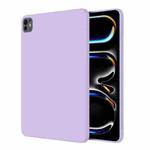 For iPad Pro 13 2024 Mutural Silicone Microfiber Tablet Case(Lavender)