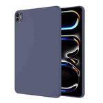 For iPad Pro 11 2024 Mutural Silicone Microfiber Tablet Case(Midnight Blue)