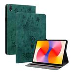 For Huawei MatePad SE 11 2024 Butterfly Rose Embossed Leather Tablet Case(Green)