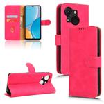 For itel A50C Skin Feel Magnetic Flip Leather Phone Case(Rose Red)