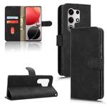 For itel S25 Ultra Skin Feel Magnetic Flip Leather Phone Case(Black)